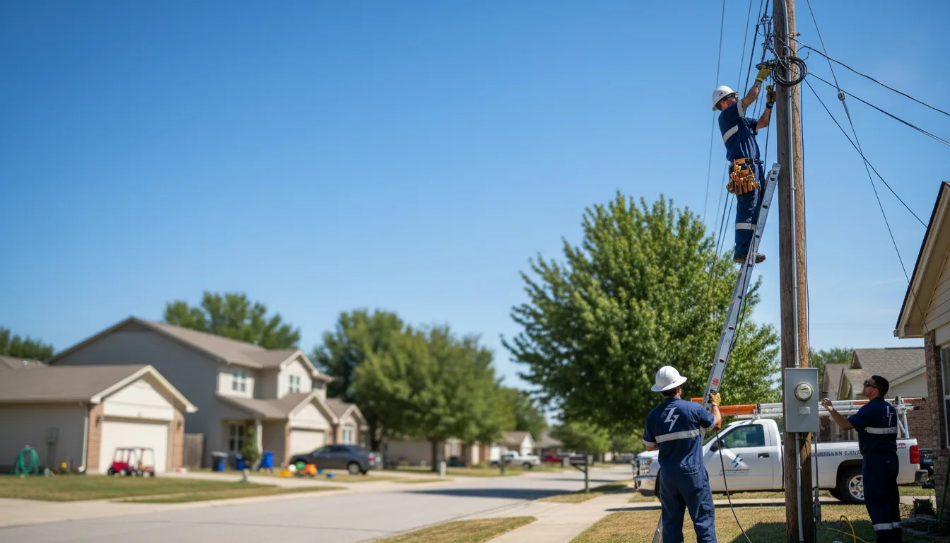 Residential electrician providing installation services in Carlisle, IA